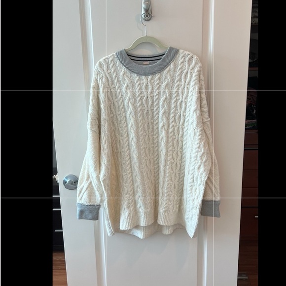 Free People Olympia Women's Long Sleeve Tunic Mini Dress Ivory - Picture 7 of 16